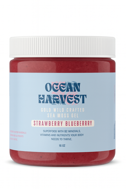 Strawberry and Blueberry Wild Harvest Sea Moss Gel