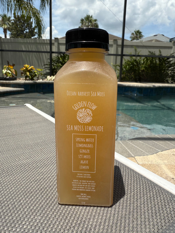 Golden Flow Sea Moss Lemonade
